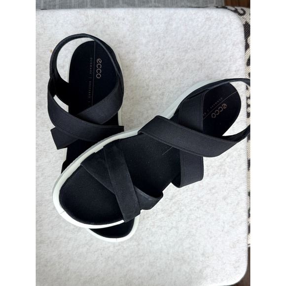 Ecco Shoes - NEW ECCO Flowt W Black Strappy Elastic Sandals 27364302001 Womens EU 39 US 8-8.5